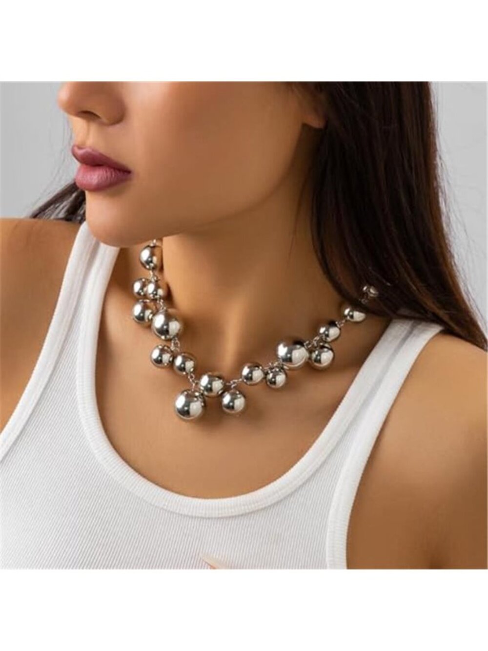 Unique Large Chunky Choker Statement Necklace